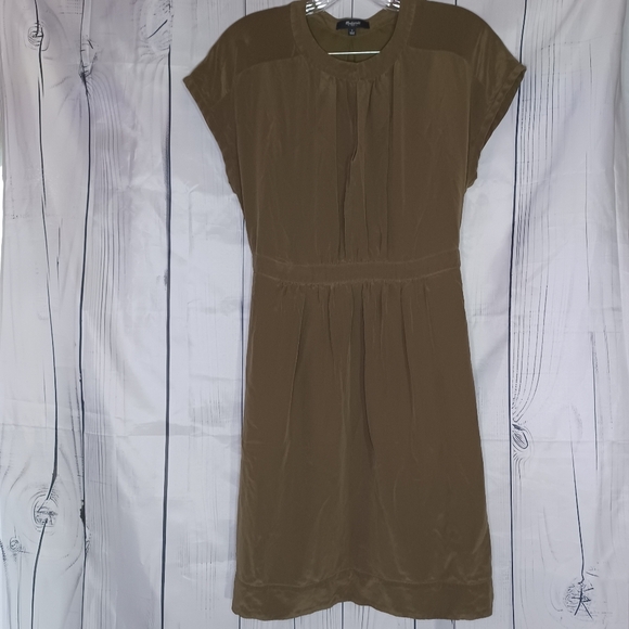 Madewell silk short sleeve dress - Picture 1 of 16